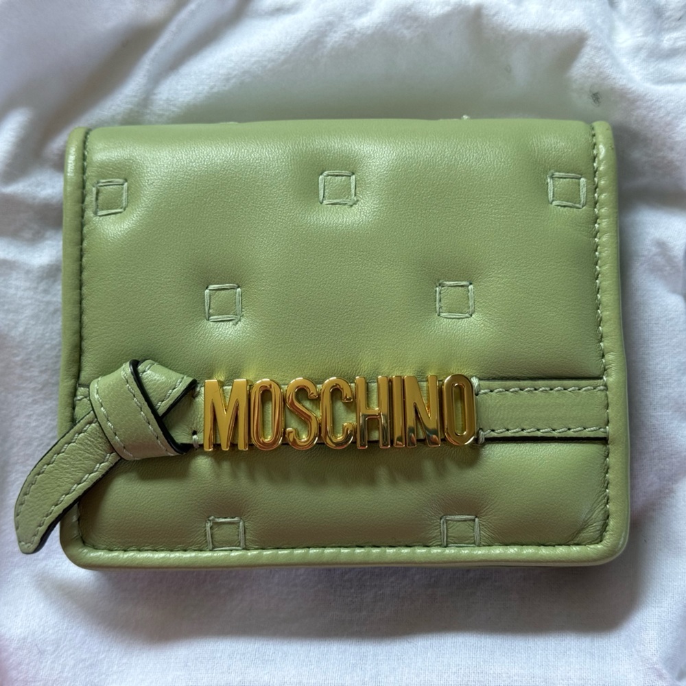 Green Moschino Wallet
